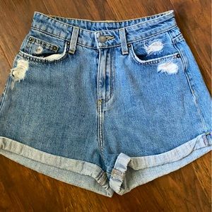 CarMar distressed jean shorts